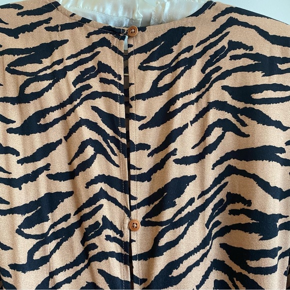 REFORMATION TAN MAURITA ANIMAL PRINT MIDI DRESS - Picture 11 of 14